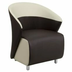Flash Furniture LeatherSoft Curved Barrel Back Lounge Chair -Living Room Chairs store unnamed file 6141