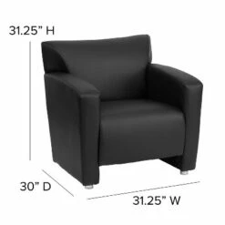 Flash Furniture HERCULES Majesty Series LeatherSoft Chair with Extended Panel Arms -Living Room Chairs store unnamed file 6147
