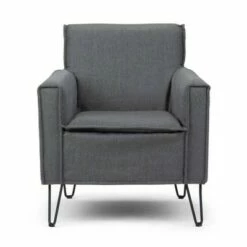 28" Edward Accent Chair with Hairpin Legs - Wyndenhall Light Blue -Living Room Chairs store unnamed file 618