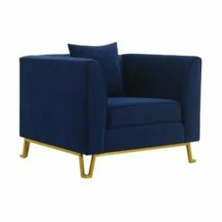 Everest Fabric Upholstered Sofa Accent Chair - Armen Living