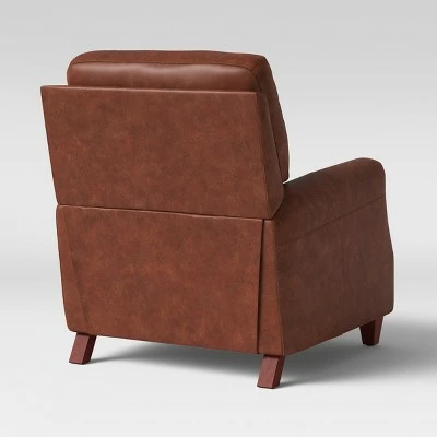 Bolton Pushback Recliner Faux Leather Camel Brown - Threshold™ 5 Bolton Pushback Recliner Faux Leather Camel Brown - Threshold™ - Image 3