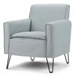 28" Edward Accent Chair with Hairpin Legs - Wyndenhall Light Blue -Living Room Chairs store unnamed file 620