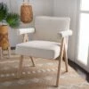 Suri Mid Century Arm Chair - Bone/White Washed - Safavieh -Living Room Chairs store unnamed file 621