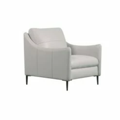 Luna 100% Top Grain Leather Chair - Abbyson Living French Blue -Living Room Chairs store unnamed file 6211