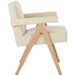 Suri Mid Century Arm Chair - Bone/White Washed - Safavieh -Living Room Chairs store unnamed file 623