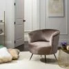 Arlette Accent Chair - Safavieh Brown 2 Arlette Accent Chair - Safavieh Brown -Living Room Chairs store unnamed file 629