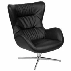 Merrick Lane Ergonomic High-Back Lounge Chair 360° Swivel Accent Chair Side Chair with 4 Star Alloy Base -Living Room Chairs store unnamed file 6296
