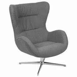 Merrick Lane Ergonomic High-Back Lounge Chair 360° Swivel Accent Chair Side Chair with 4 Star Alloy Base -Living Room Chairs store unnamed file 6297