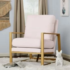 Hazel Accent Chair Blush Pink - Adore Decor