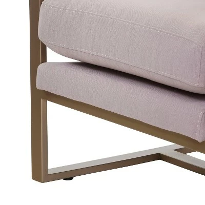 Hazel Accent Chair Blush Pink - Adore Decor 8 Hazel Accent Chair Blush Pink - Adore Decor - Image 6