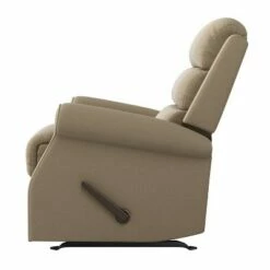 Liam Left Hand Rocker Recliner Plush Low Pile Velour - ProLounger Medium Blue -Living Room Chairs store unnamed file 6317