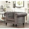 Grand Lexington Armchair Gray - Abbyson Living