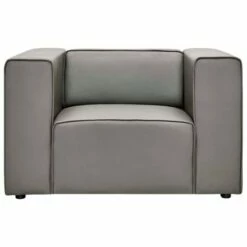 Mingle Vegan Leather Armchair - Modway Gray -Living Room Chairs store unnamed file 6333