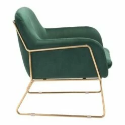 Luxe Velvet Armchair Green - ZM Home -Living Room Chairs store unnamed file 6347