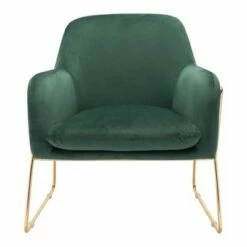 Luxe Velvet Armchair Green - ZM Home -Living Room Chairs store unnamed file 6348