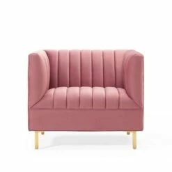 Shift Channel Tufted Performance Velvet Armchair - Modway Dusty Rose 16 Shift Channel Tufted Performance Velvet Armchair - Modway Dusty Rose -Living Room Chairs store unnamed file 6361