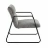 Casper Armchair Polyester/Steel Black/Gray - LumiSource