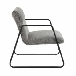 Casper Armchair Polyester/Steel Black/Gray - LumiSource