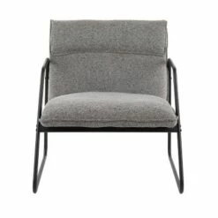 Casper Armchair Polyester/Steel Black/Gray - LumiSource -Living Room Chairs store unnamed file 6408