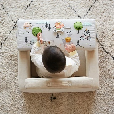 Asweets Wonder & Wise Square Infant Baby Activity Chair w/ Interactive Embroidery & Applique, Carrying Handle, & Removeable Tray for Age 6 Months & Up 6 Asweets Wonder & Wise Square Infant Baby Activity Chair w/ Interactive Embroidery & Applique, Carrying Handle, & Removeable Tray for Age 6 Months & Up - Image 4