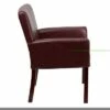 Executive Side Leather Chair Mahogany Legs - Flash Furniture White -Living Room Chairs store unnamed file 6462