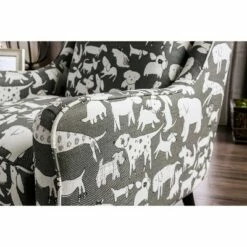 Farreau Animal Pattern Chair Ivory/Black - HOMES: Inside + Out -Living Room Chairs store unnamed file 6469