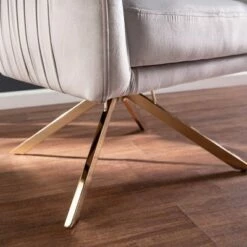 Tralesford Upholstered Accent Chair Silver/Champagne - Aiden Lane