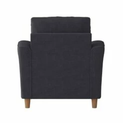 Georgia Upholstered Accent Armchair Dark Gray - CorLiving -Living Room Chairs store unnamed file 6477