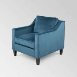 Milo Contemporary Club Chair - Christopher Knight Home Blue -Living Room Chairs store unnamed file 651