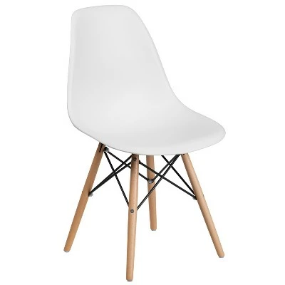 Flash Furniture Elon Series Plastic Chair with Wooden Legs 17 Flash Furniture Elon Series Plastic Chair with Wooden Legs - Image 15