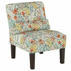 Burke Slipper Chair Cream Floral - Threshold™