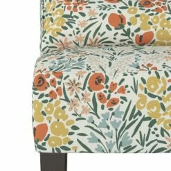Burke Slipper Chair Cream Floral - Threshold™ -Living Room Chairs store unnamed file 6552