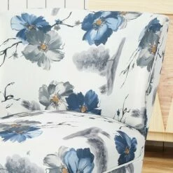 Set of 2 Desdemona Modern Farmhouse Accent Chair Blue - Christopher Knight Home -Living Room Chairs store unnamed file 6567