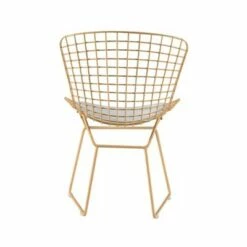 Set of 2 Holly Wire Chair - Adore Decor Gold -Living Room Chairs store unnamed file 6579