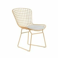 Set of 2 Holly Wire Chair - Adore Decor Gold -Living Room Chairs store unnamed file 6580