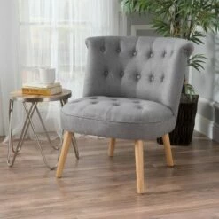 Cicely Tufted Accent Chair - Christopher Knight Home Light Blue