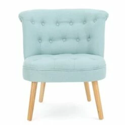 Cicely Tufted Accent Chair - Christopher Knight Home Light Blue -Living Room Chairs store unnamed file 6586