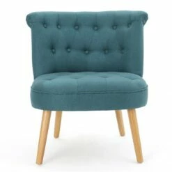 Cicely Tufted Accent Chair - Christopher Knight Home Light Blue -Living Room Chairs store unnamed file 6587