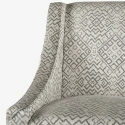 Modern Swoop Accent Armchair - HomePop Dove Gray Stripe -Living Room Chairs store unnamed file 660