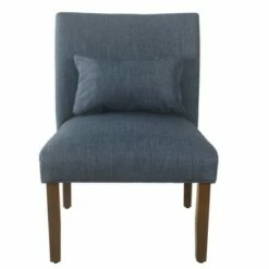 Parker Accent Chair and Pillow - HomePop Gray -Living Room Chairs store unnamed file 6618