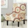 Marka Armless Club Chair - Multi/Espresso - Safavieh -Living Room Chairs store unnamed file 6619