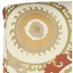 Marka Armless Club Chair - Multi/Espresso - Safavieh -Living Room Chairs store unnamed file 6622