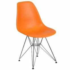Flash Furniture Elon Series Plastic Chair with Chrome Base -Living Room Chairs store unnamed file 6637