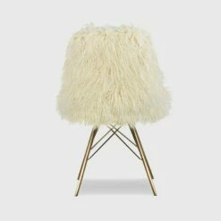 Remy Flokati Chair White - Linon -Living Room Chairs store unnamed file 6641