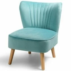 Costway Armless Accent Chair Modern Velvet Leisure Chair Single Upholstered -Living Room Chairs store unnamed file 6652