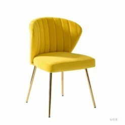 Velvet Accent Side Chair with Tufted Back | Karat Home -Living Room Chairs store unnamed file 6711