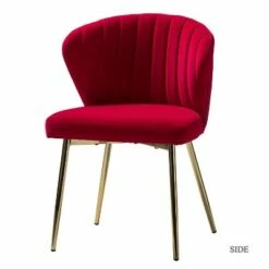 Velvet Accent Side Chair with Tufted Back | Karat Home -Living Room Chairs store unnamed file 6716