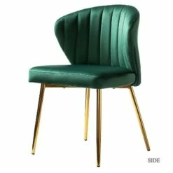 Velvet Accent Side Chair with Tufted Back | Karat Home -Living Room Chairs store unnamed file 6717