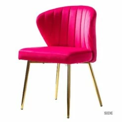 Velvet Accent Side Chair with Tufted Back | Karat Home -Living Room Chairs store unnamed file 6718