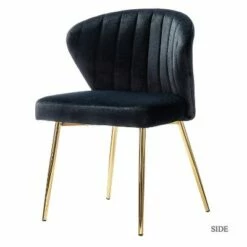 Velvet Accent Side Chair with Tufted Back | Karat Home -Living Room Chairs store unnamed file 6720
